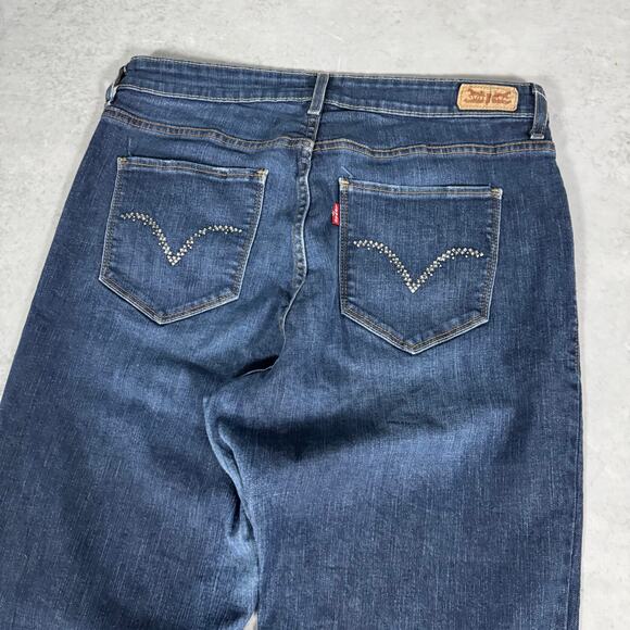 Levi's 512 Perfectly Shaping Bootcut Jeans Dark Wash - Size: 16M - Picture 9 of 10